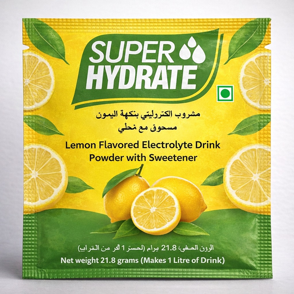 Lemon flavour sachet